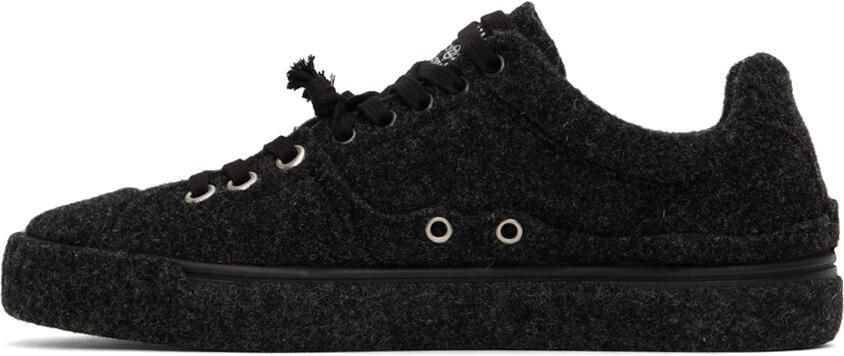 Maison Margiela Gray Paneled Sneakers - Picture 3