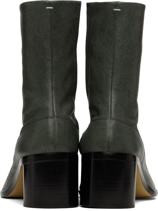 Maison Margiela Gray Tabi Chelsea Boots - Picture 3