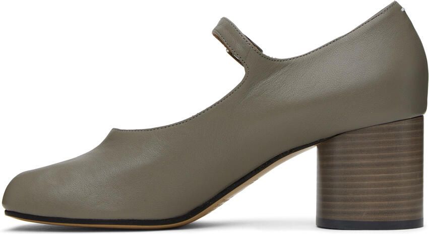 Maison Margiela Gray Tabi Mary-Jane Heels - Picture 3