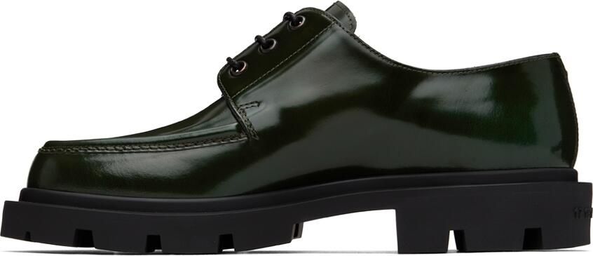 Maison Margiela Green Cleated Sole Derbys - Picture 3