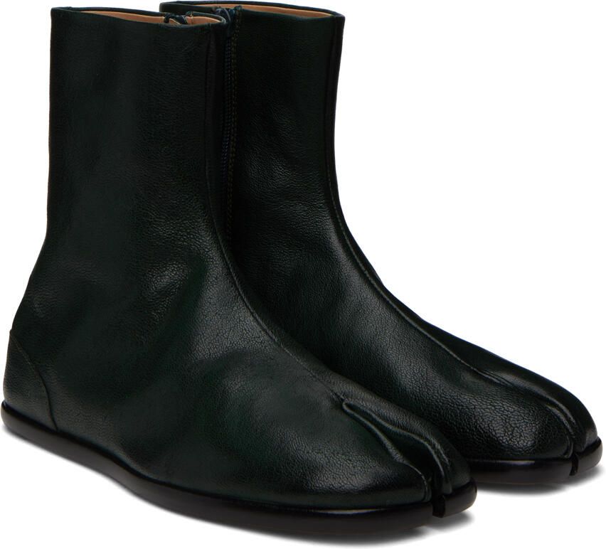 Maison Margiela Green Tabi Boots - Picture 2