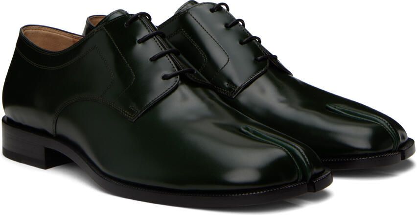 Maison Margiela Green Tabi Derbys - Picture 2
