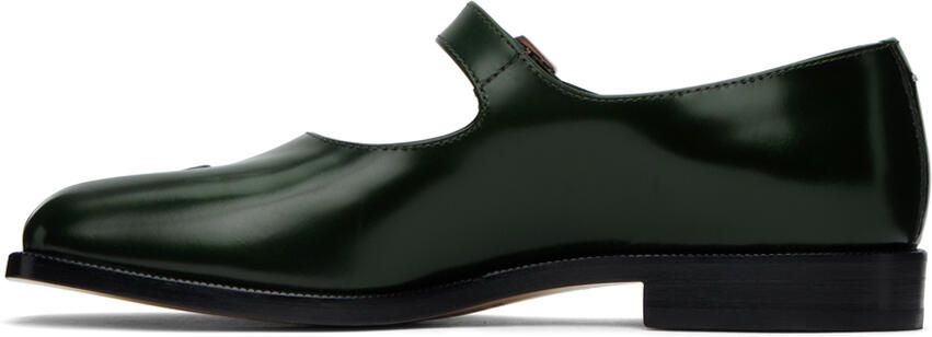Maison Margiela Green Tabi Mary Jane Oxfords - Picture 3