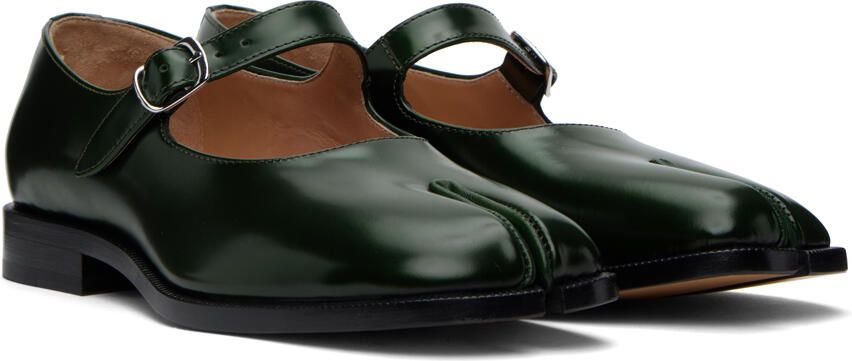 Maison Margiela Green Tabi Mary Jane Oxfords - Picture 2