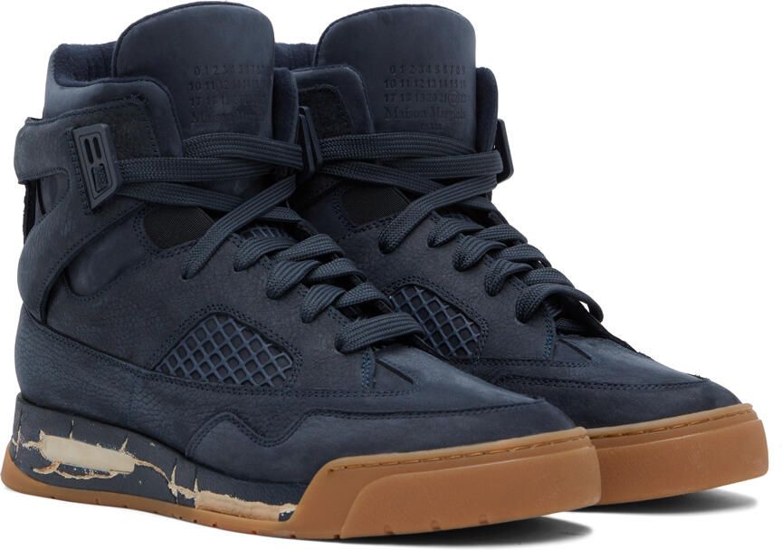 Maison Margiela Navy DDstk Sneakers - Picture 2