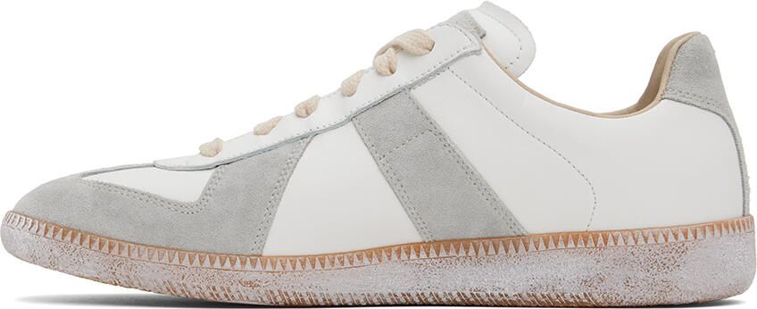 Maison Margiela Off-White & Gray Replica Sneakers - Picture 4