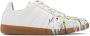 Maison Margiela Off-White & Multicolor Paint Drop Replica Sneakers - Thumbnail 1
