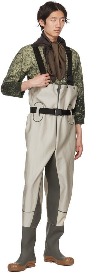 Maison Margiela Off-White Leather Waders
