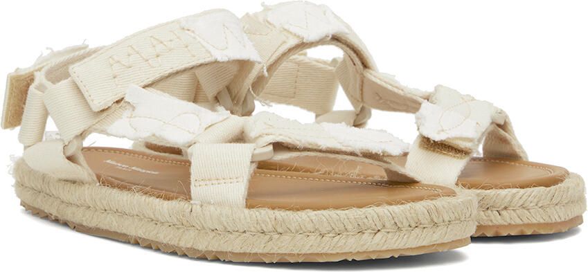 Maison Margiela Off-White Patchwork Hiking Sandals - Picture 2