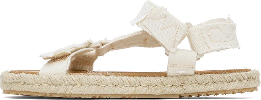 Maison Margiela Off-White Patchwork Hiking Sandals - Picture 3