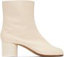 Maison Margiela Off-White Tabi Ankle Boots - Thumbnail 1