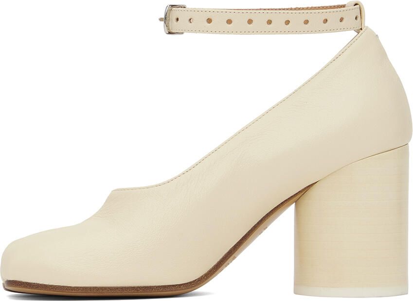 Maison Margiela Off-White Tabi Pumps - Picture 3