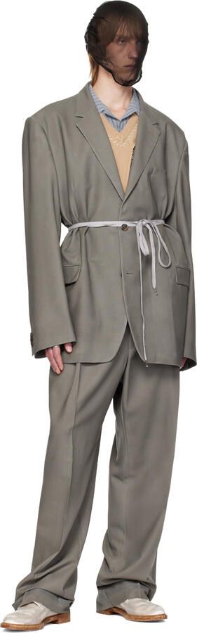 Maison Margiela Off-White Velvet Derbys - Picture 4