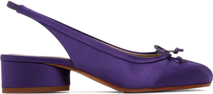 Maison Margiela Purple Tabi Slingback Heels