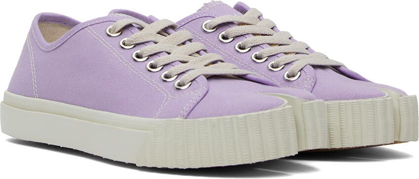 Maison Margiela Purple Tabi Sneakers - Picture 2