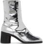 Maison Margiela Silver Broken Mirror Tabi Boots - Thumbnail 1