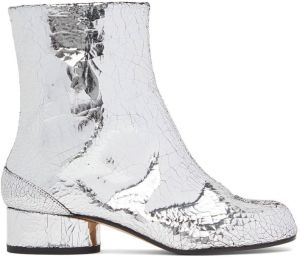 Maison Margiela Silver Calfskin Tabi Boots