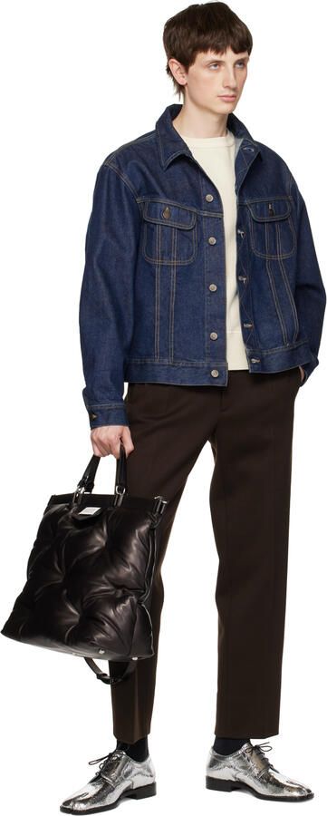 Maison Margiela Silver Tabi Mirror Oxfords - Picture 2