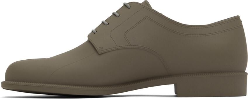 Maison Margiela Taupe Recycled Rubber Tabi Oxfords - Picture 3