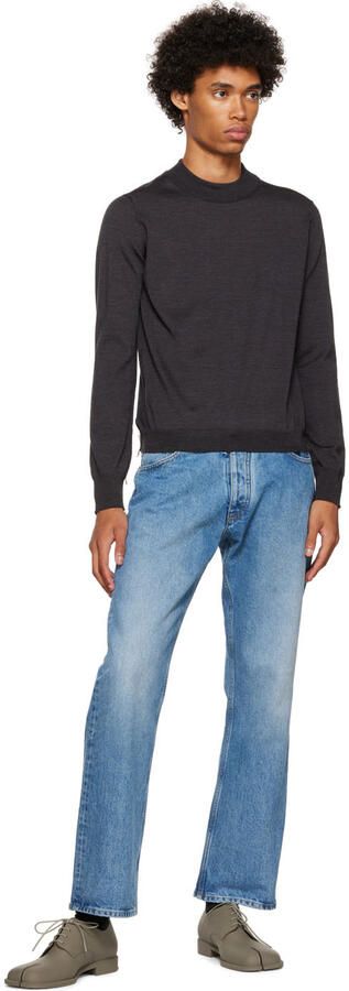 Maison Margiela Taupe Recycled Rubber Tabi Oxfords - Picture 4