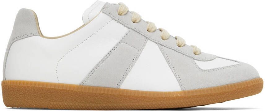 Maison Margiela Off-White & Gray Replica Sneakers - Picture 4