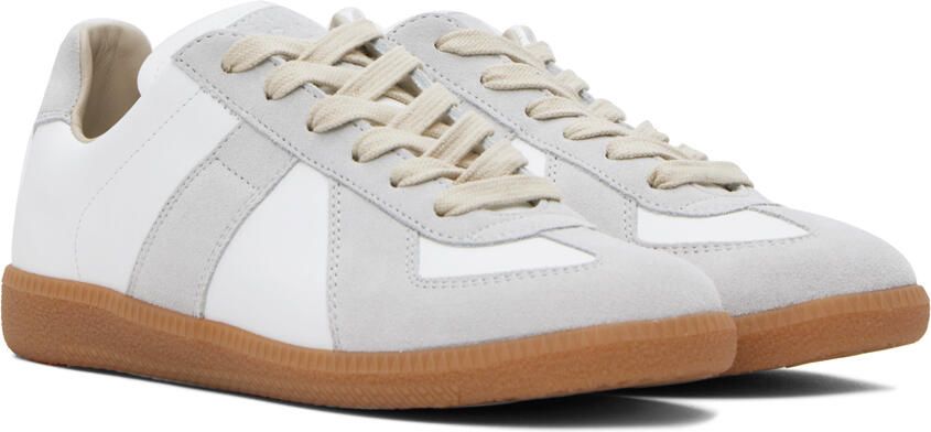 Maison Margiela White & Gray Replica Sneakers - Picture 4