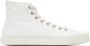 Maison Margiela White Canvas High-Top Sneakers - Thumbnail 1