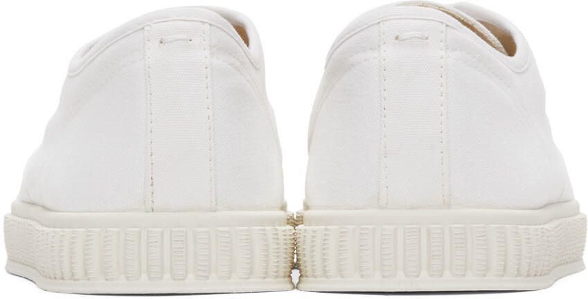 Maison Margiela White Canvas Sneakers - Picture 2