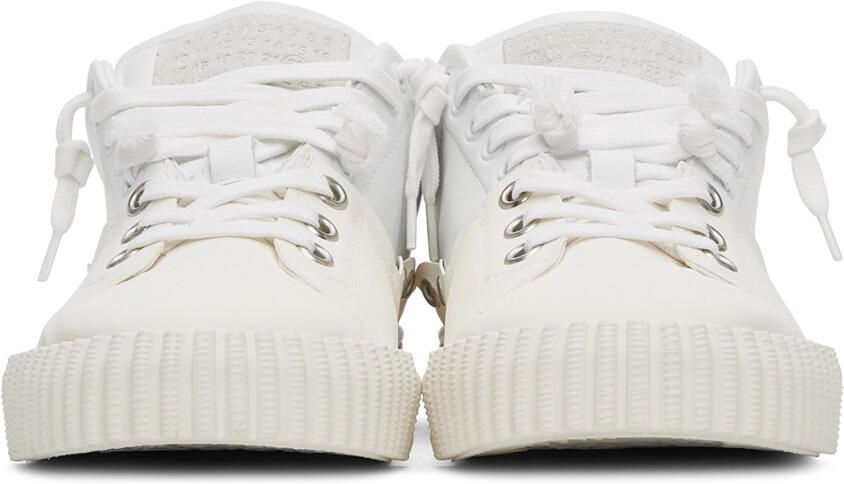 Maison Margiela White Low-Top Sneakers - Picture 3