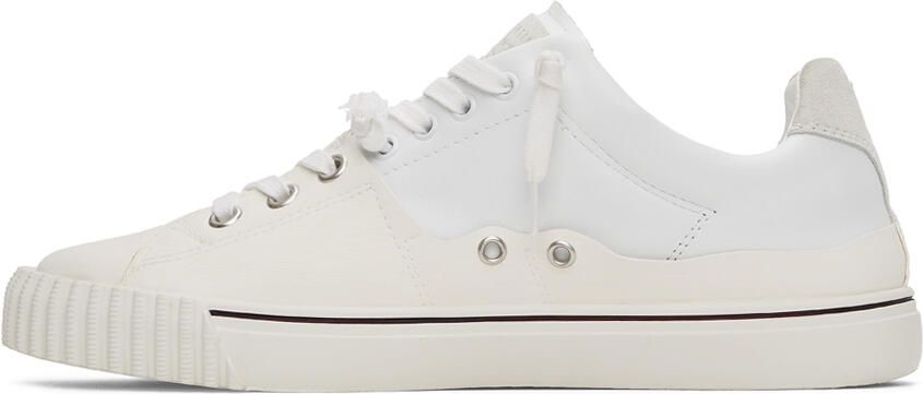 Maison Margiela White Low-Top Sneakers - Picture 4