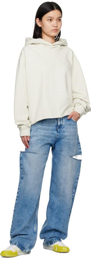 Maison Margiela White Paint Replica Sneakers - Picture 4