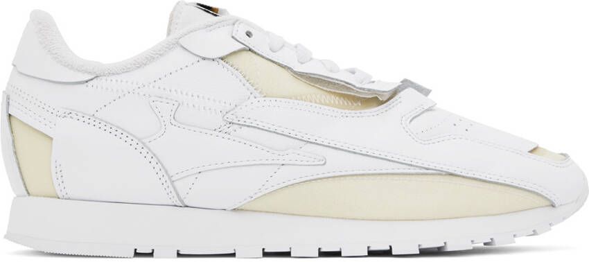 Maison Margiela White & Yellow Reebok Classics Edition Memory Of Sneakers - Picture 6