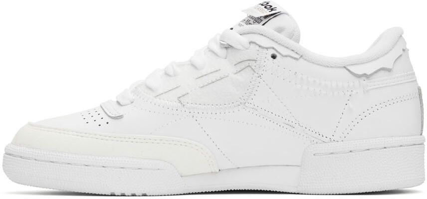 Maison Margiela White Reebok Edition Club C 'Memory Of Shoes' Sneakers - Picture 3