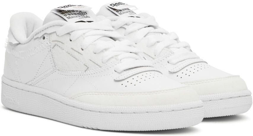 Maison Margiela White Reebok Edition Club C 'Memory Of Shoes' Sneakers - Picture 2
