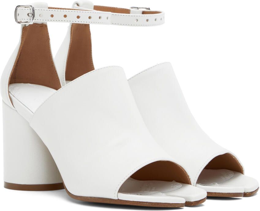 Maison Margiela White Tabi Heeled Sandals - Picture 2
