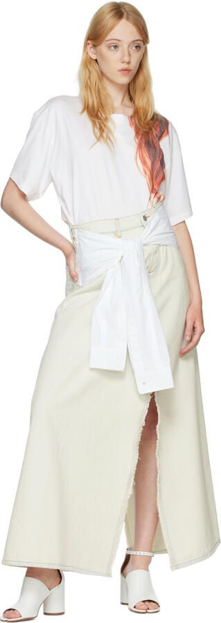 Maison Margiela White Tabi Heeled Sandals - Picture 4