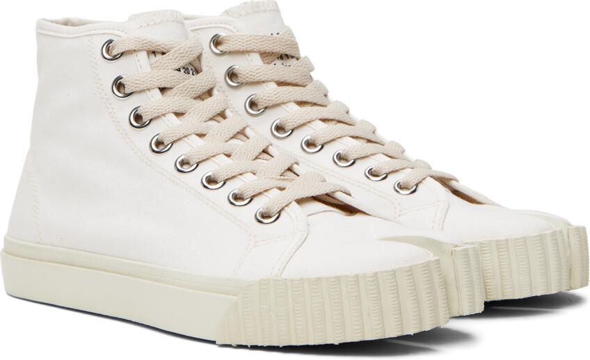 Maison Margiela White Tabi Sneakers - Picture 2