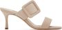 Manolo Blahnik Beige Gable Heeled Sandals - Thumbnail 1