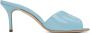 Manolo Blahnik Blue Houramu Mules - Thumbnail 1