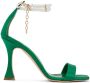Manolo Blahnik Green Charona Heeled Sandals - Thumbnail 1