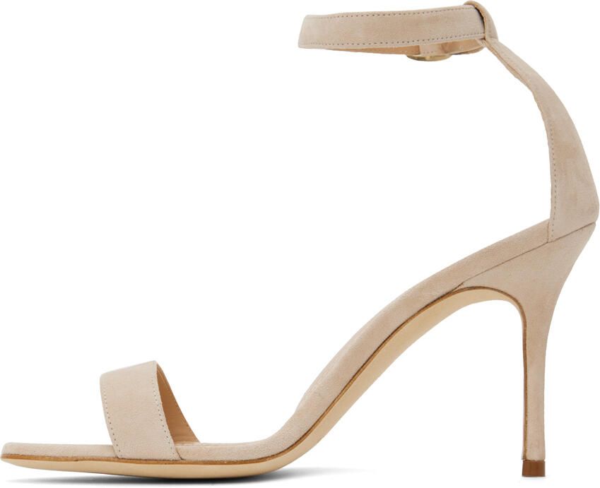Manolo Blahnik Beige Chaos Sandals - Picture 3