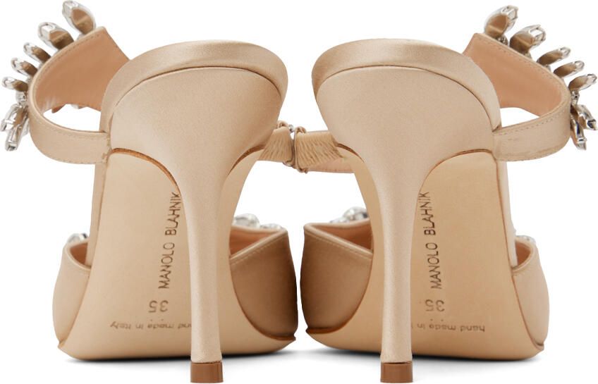 Manolo Blahnik Beige Lurum Heels