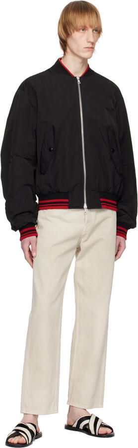 Manolo Blahnik Black & White Otawi Sandals - Picture 3