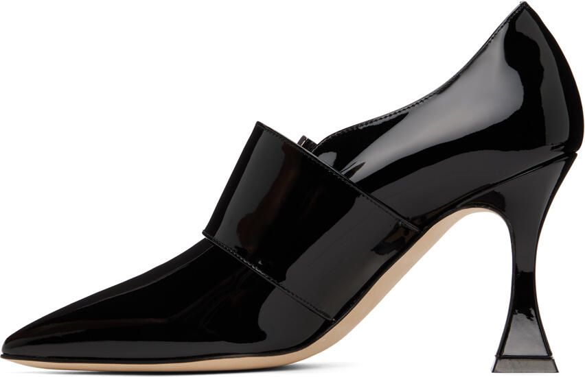 Manolo Blahnik Black Arre Heels - Picture 3