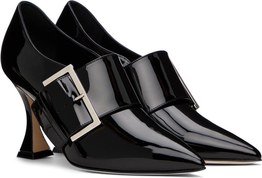 Manolo Blahnik Black Arre Heels - Picture 2