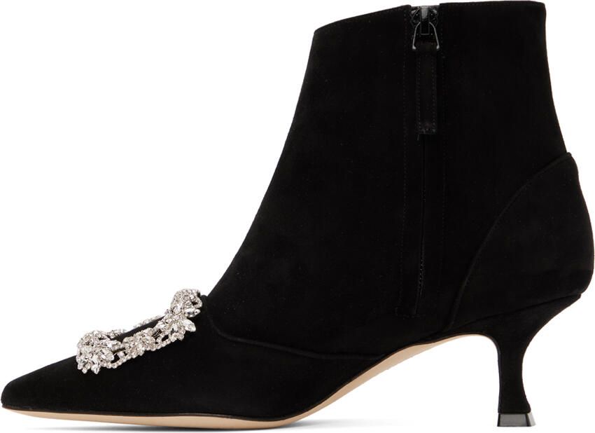Manolo Blahnik Black Baylow Boots - Picture 3