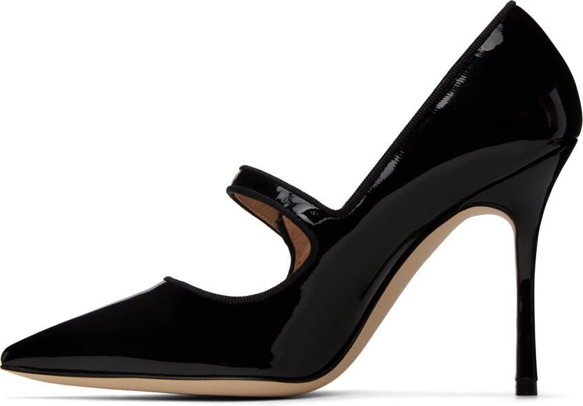 Manolo Blahnik Black Caparinew Heels - Picture 3