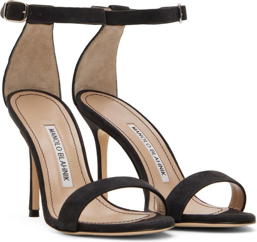 Manolo Blahnik Black Chaos Heeled Sandals - Picture 2