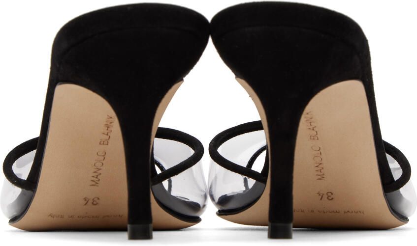 Manolo Blahnik Black Jadifa Heeled Sandals