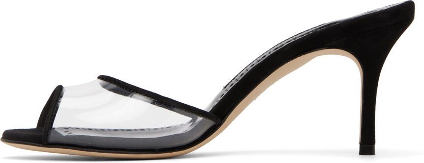 Manolo Blahnik Black Jadifa Heeled Sandals - Picture 3